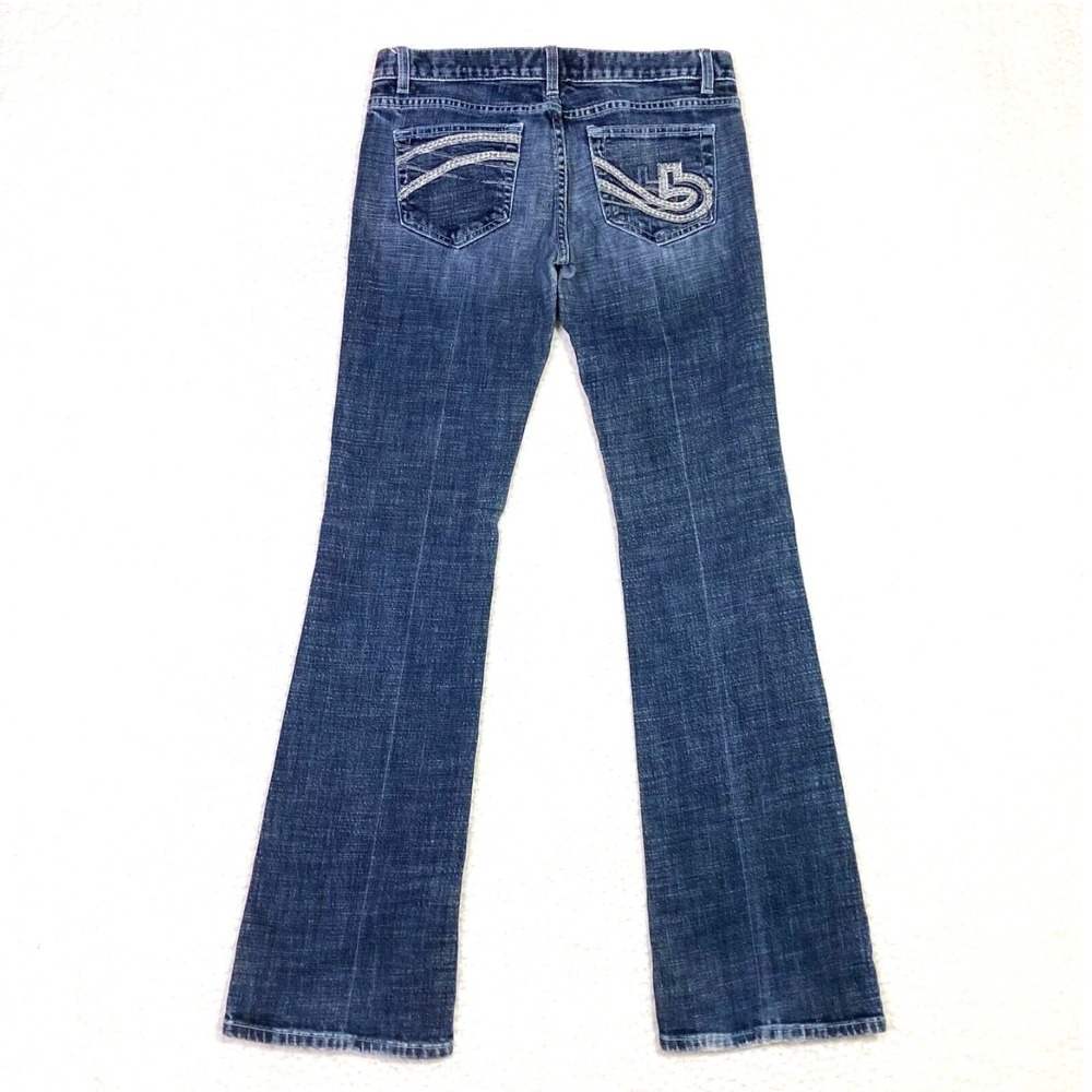 VTG Bebe Carmen Flare Low Rise Jeans Womens 29 5 6 Bootcut Denim Pant 31x32 Y2k